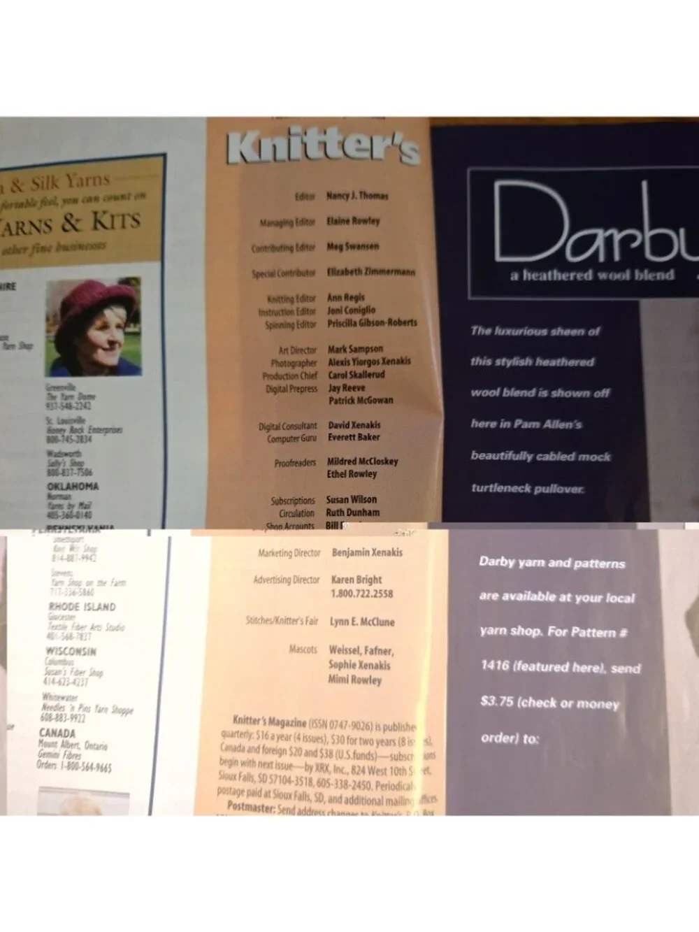 Knitter's Magazine Fall 1997 No. 48 Vests, Knitting patterns